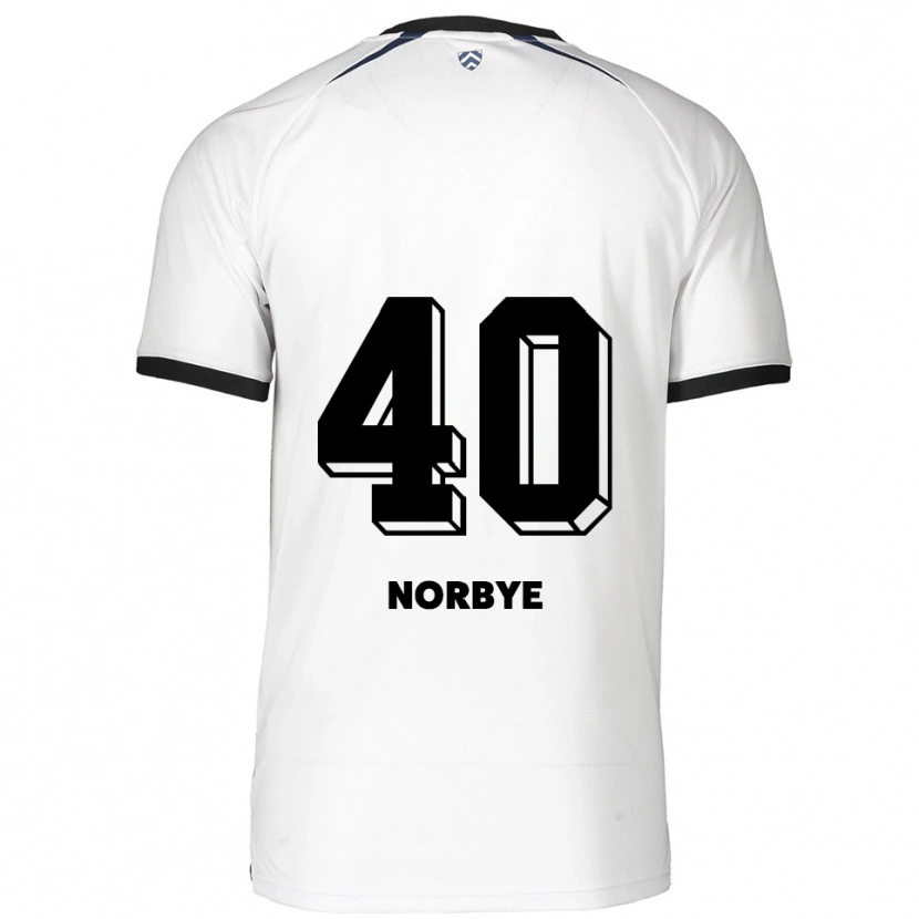 Danxen Men Jonathan Norbye #40 White Black Away Jersey 2025/26 T-Shirt