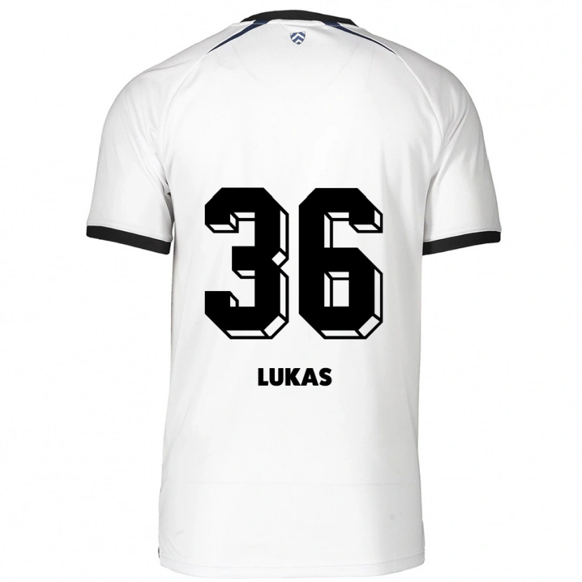 Danxen Men Justin Lukas #36 White Black Away Jersey 2025/26 T-Shirt