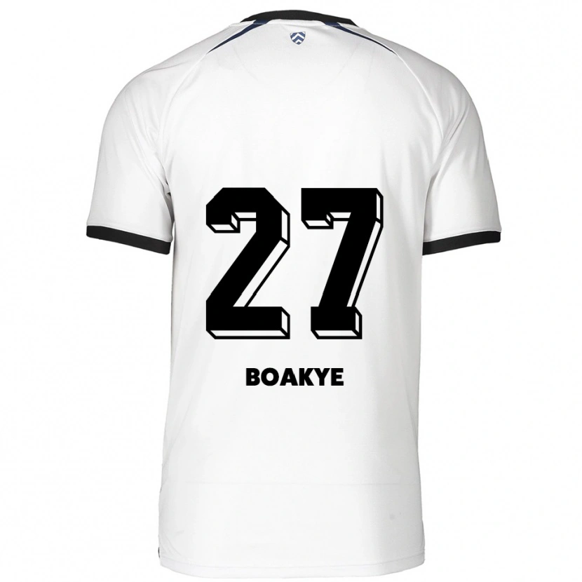 Danxen Men Benjamin Boakye #27 White Black Away Jersey 2025/26 T-Shirt