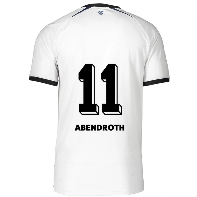 Danxen Men Cosma Abendroth #11 White Black Away Jersey 2025/26 T-Shirt