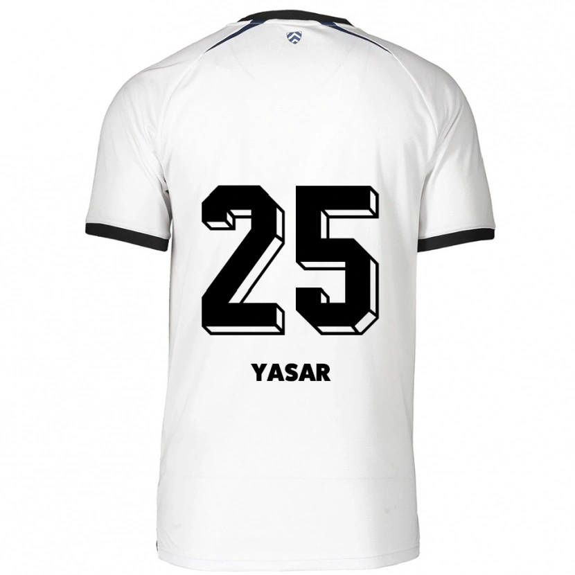 Danxen Men Eyyüb Yasar #25 White Black Away Jersey 2025/26 T-Shirt