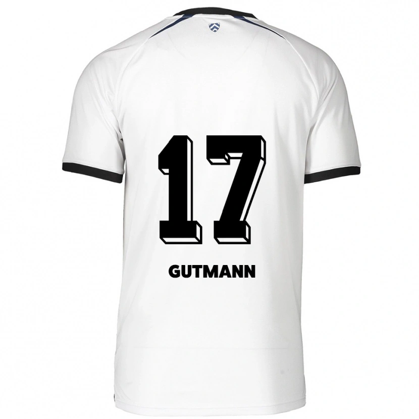 Danxen Men Glenn Gutmann #17 White Black Away Jersey 2025/26 T-Shirt