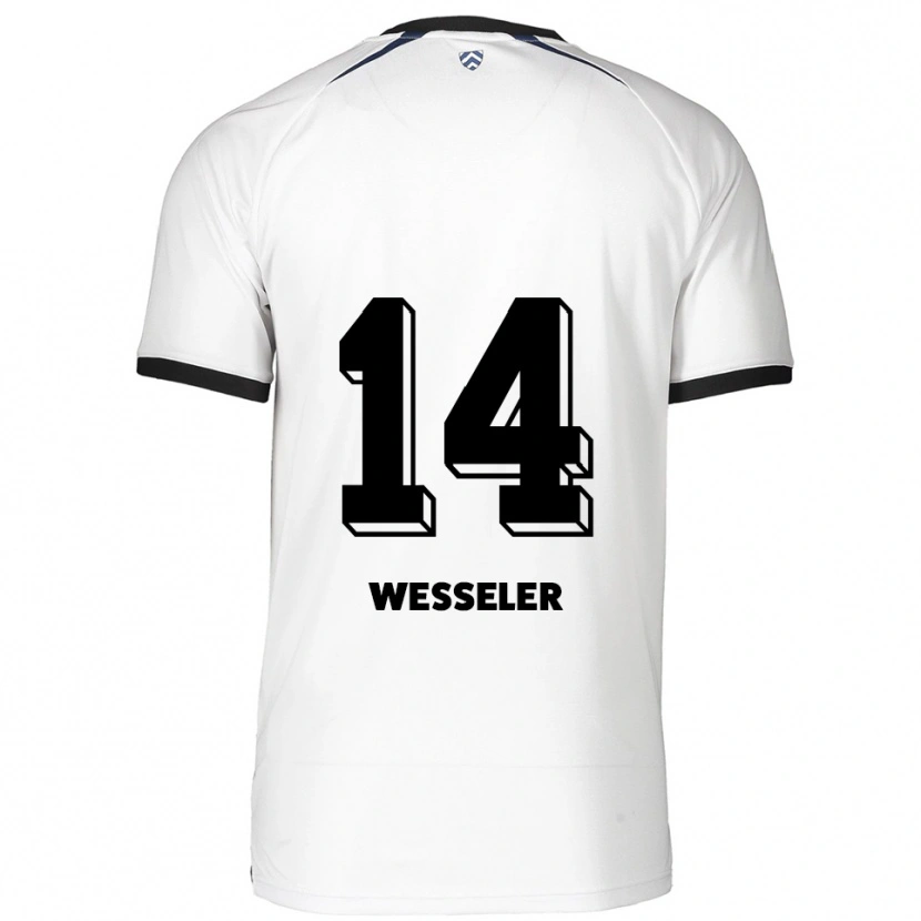 Danxen Men Anna Weßeler #14 White Black Away Jersey 2025/26 T-Shirt