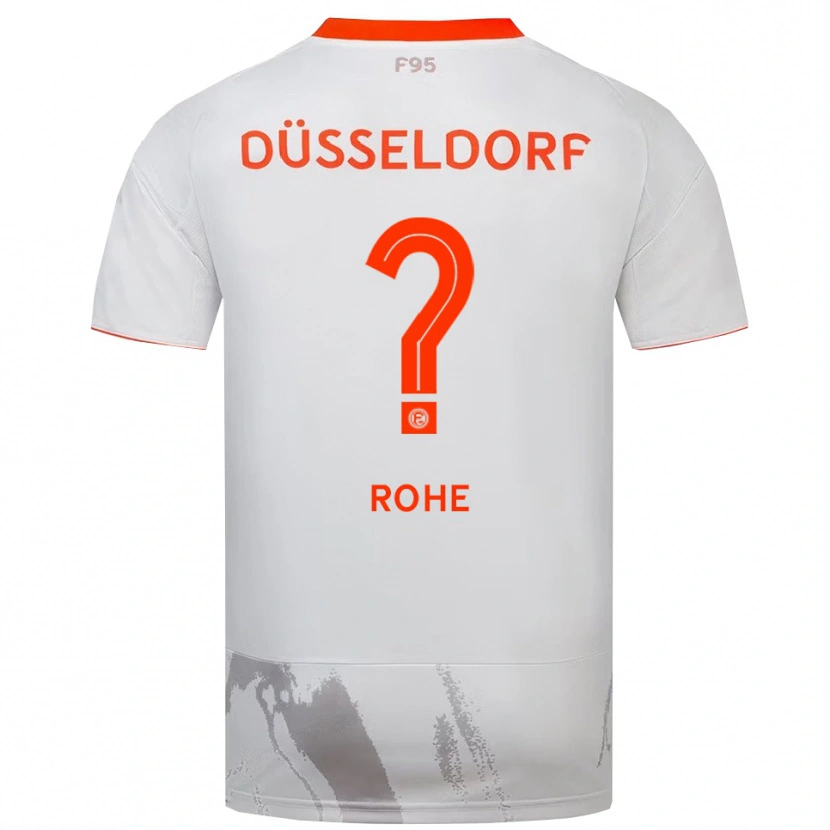 Danxen Men Frieda Rohe #0 White Orange Away Jersey 2025/26 T-Shirt