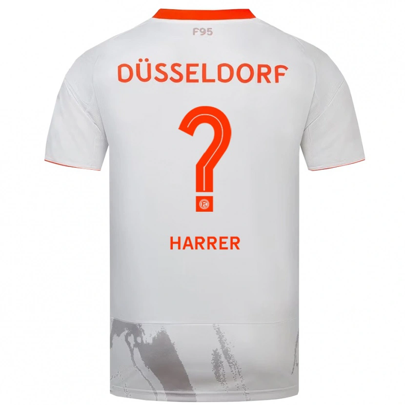 Danxen Men Celine Harrer #0 White Orange Away Jersey 2025/26 T-Shirt