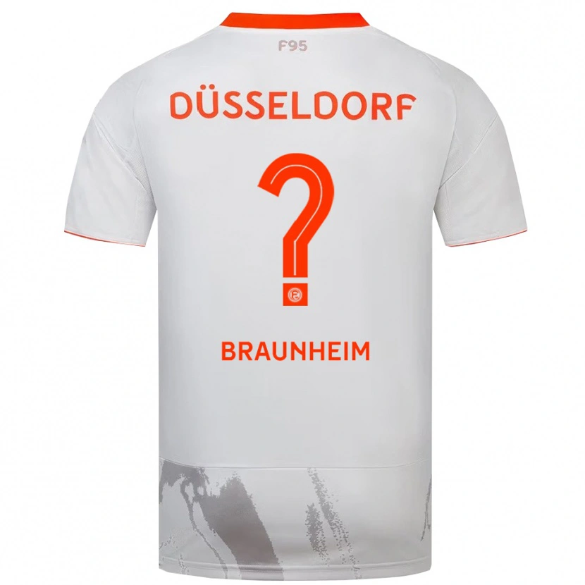 Danxen Men Sara Braunheim #0 White Orange Away Jersey 2025/26 T-Shirt