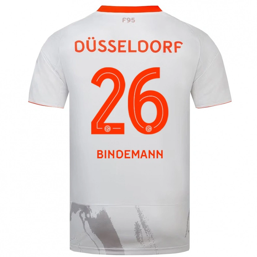 Danxen Men Deniz Bindemann #26 White Orange Away Jersey 2025/26 T-Shirt