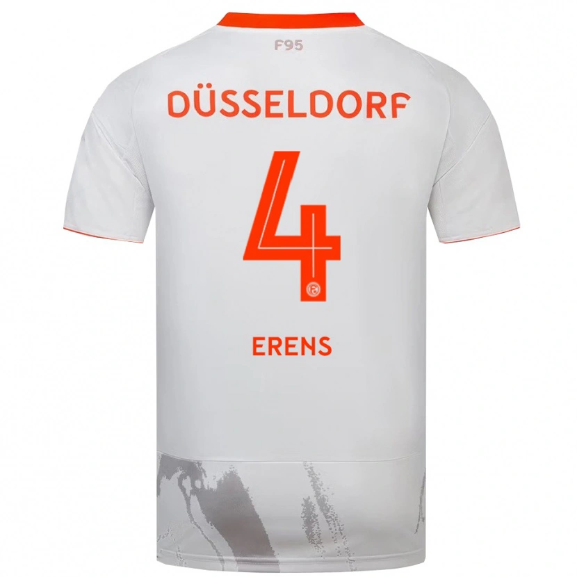 Danxen Men Noah Erens #4 White Orange Away Jersey 2025/26 T-Shirt