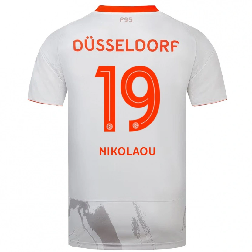 Danxen Men Noah Nikolaou #19 White Orange Away Jersey 2025/26 T-Shirt