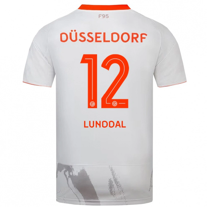 Danxen Men Valgeir Lunddal #12 White Orange Away Jersey 2025/26 T-Shirt