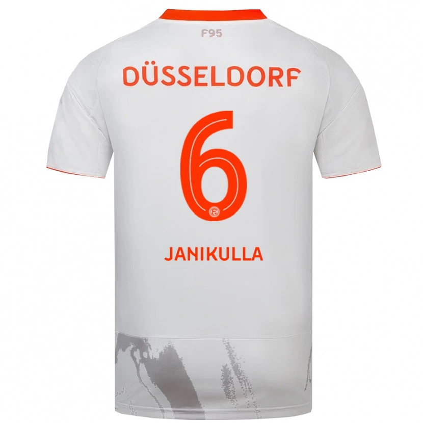 Danxen Men Julius Janikulla #6 White Orange Away Jersey 2025/26 T-Shirt