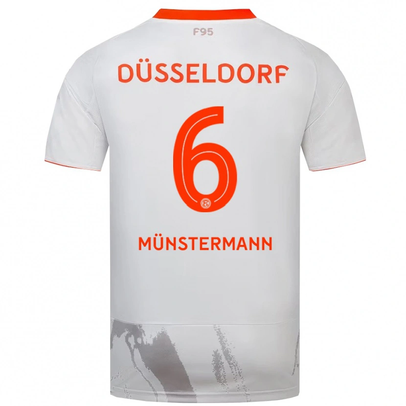 Danxen Men Paul Münstermann #6 White Orange Away Jersey 2025/26 T-Shirt