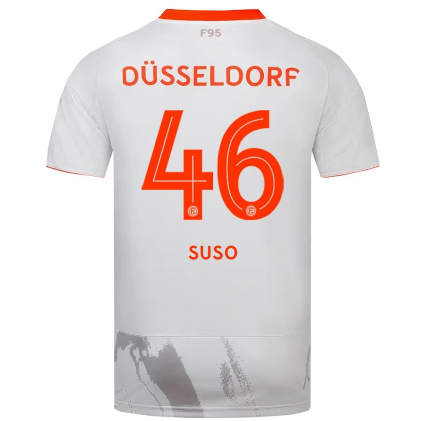 Danxen Men Sima Suso #46 White Orange Away Jersey 2025/26 T-Shirt