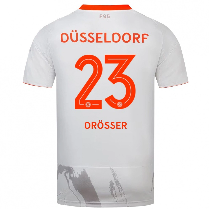 Danxen Men Luke Drösser #23 White Orange Away Jersey 2025/26 T-Shirt