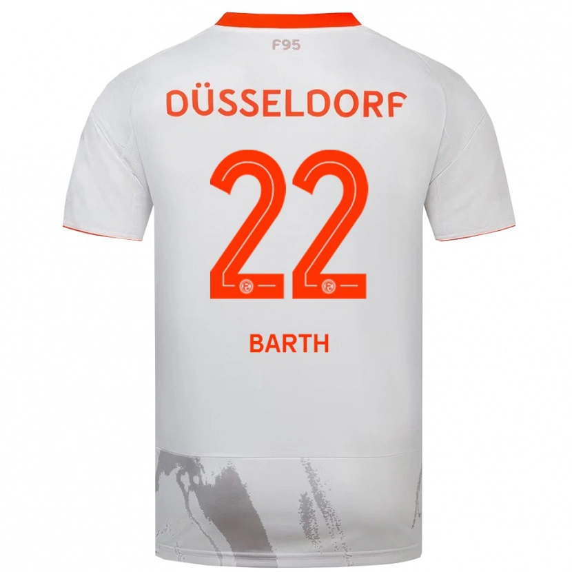Danxen Men Tom Barth #22 White Orange Away Jersey 2025/26 T-Shirt
