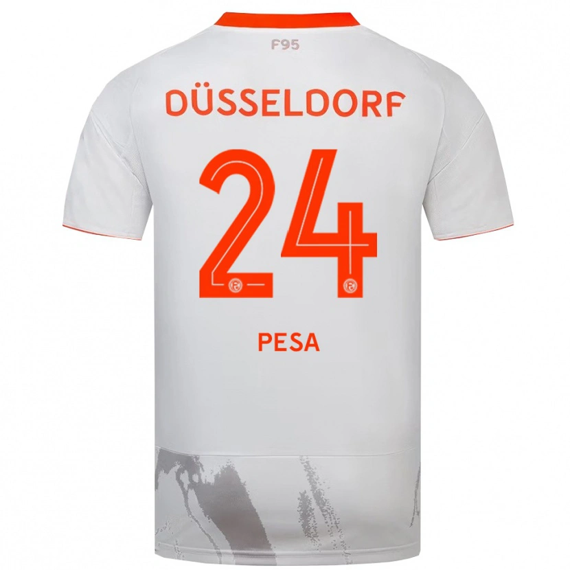 Danxen Men Adrijan Pesa #24 White Orange Away Jersey 2025/26 T-Shirt