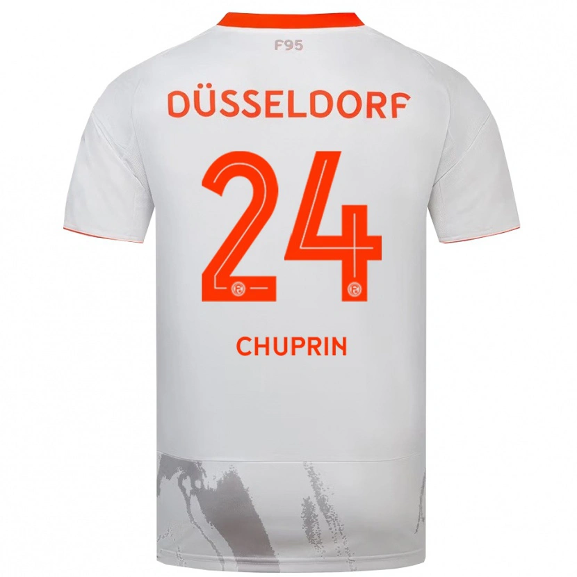 Danxen Men Ivan Chuprin #24 White Orange Away Jersey 2025/26 T-Shirt
