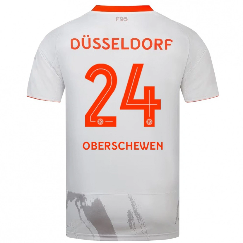 Danxen Men Elias Oberschewen #24 White Orange Away Jersey 2025/26 T-Shirt