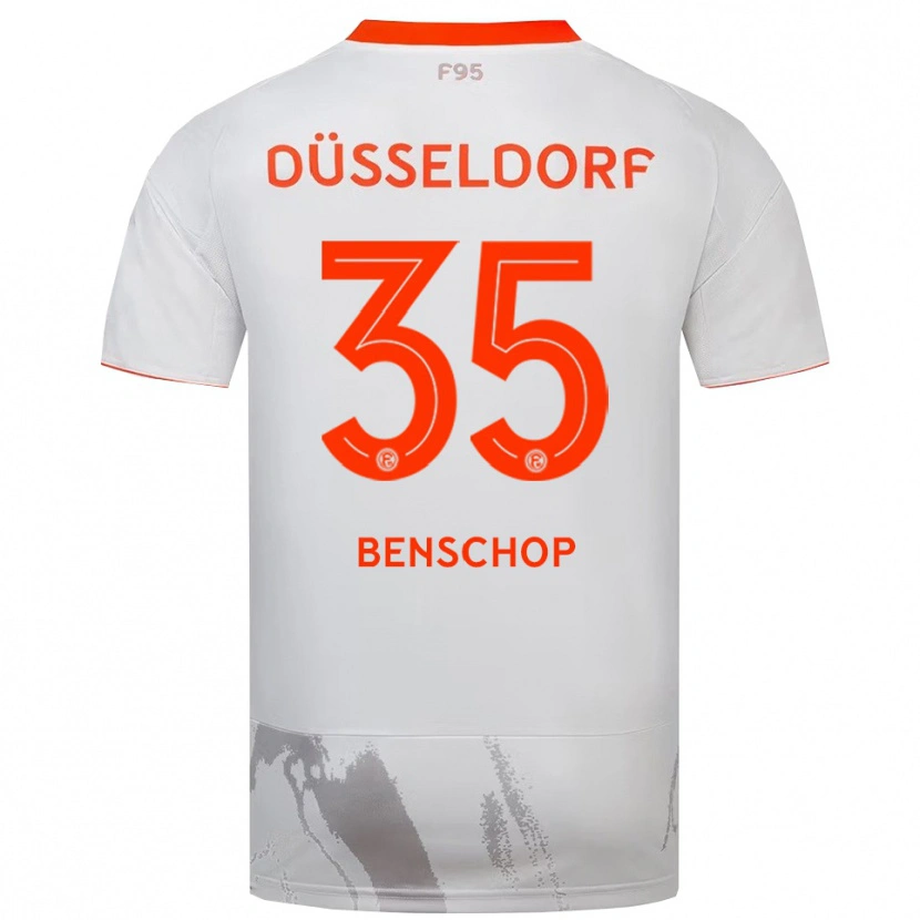 Danxen Men Charlison Benschop #35 White Orange Away Jersey 2025/26 T-Shirt