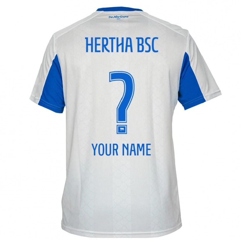 Danxen Men Your Name #0 White Blue Away Jersey 2025/26 T-Shirt