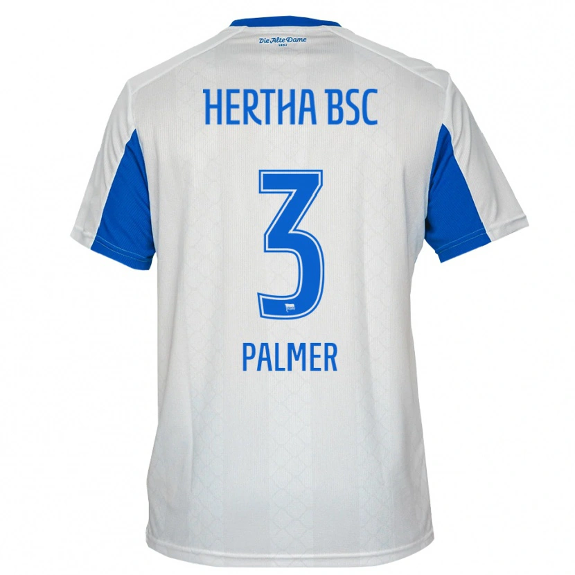 Danxen Men Nelly Palmer #3 White Blue Away Jersey 2025/26 T-Shirt