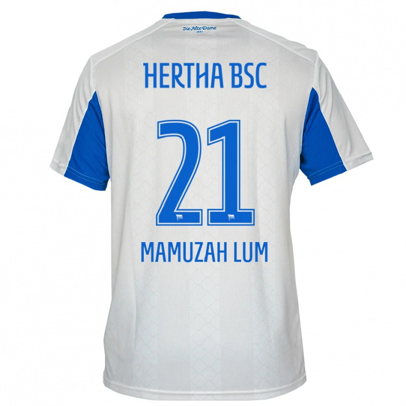 Danxen Men Boris Mamuzah Lum #21 White Blue Away Jersey 2025/26 T-Shirt
