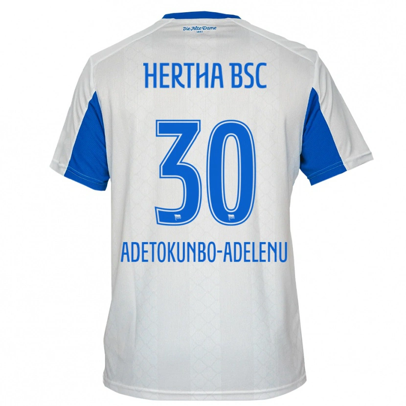 Danxen Men Oluwajimi Adetokunbo-Adelenu #30 White Blue Away Jersey 2025/26 T-Shirt