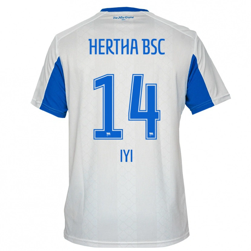 Danxen Men Aisosa Iyi #14 White Blue Away Jersey 2025/26 T-Shirt