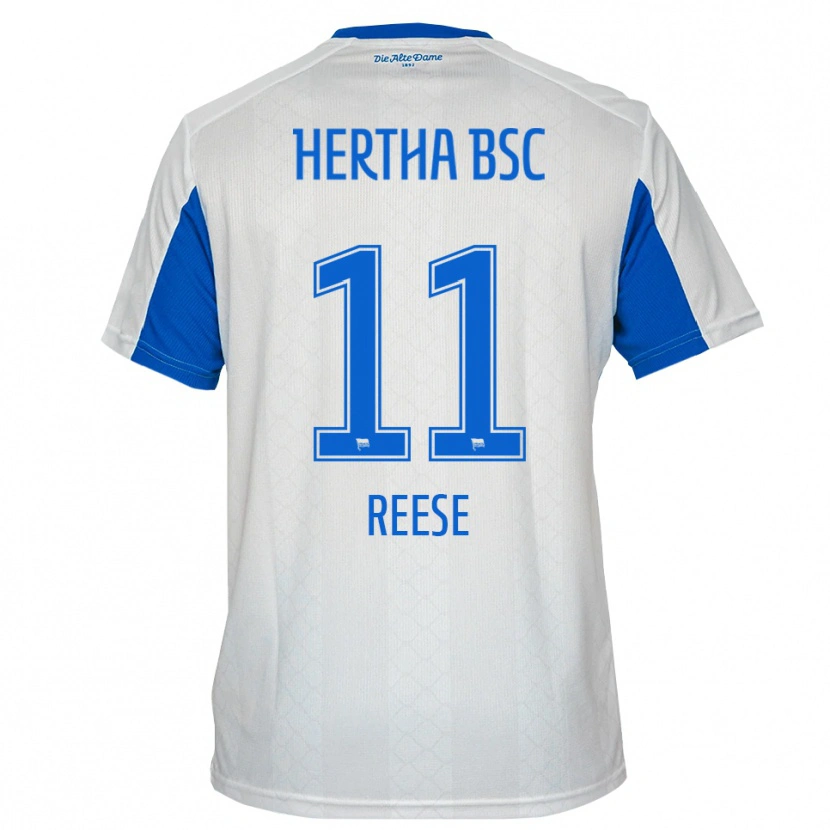 Danxen Men Fabian Reese #11 White Blue Away Jersey 2025/26 T-Shirt