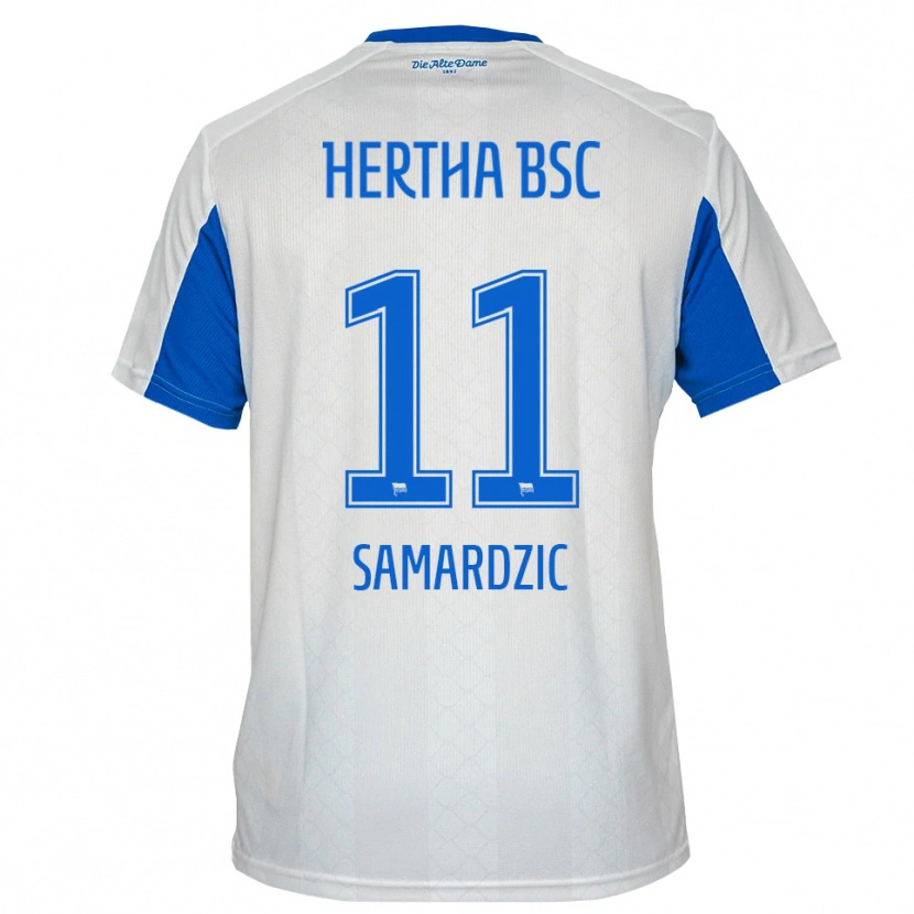Danxen Men Tadija Samardzic #11 White Blue Away Jersey 2025/26 T-Shirt
