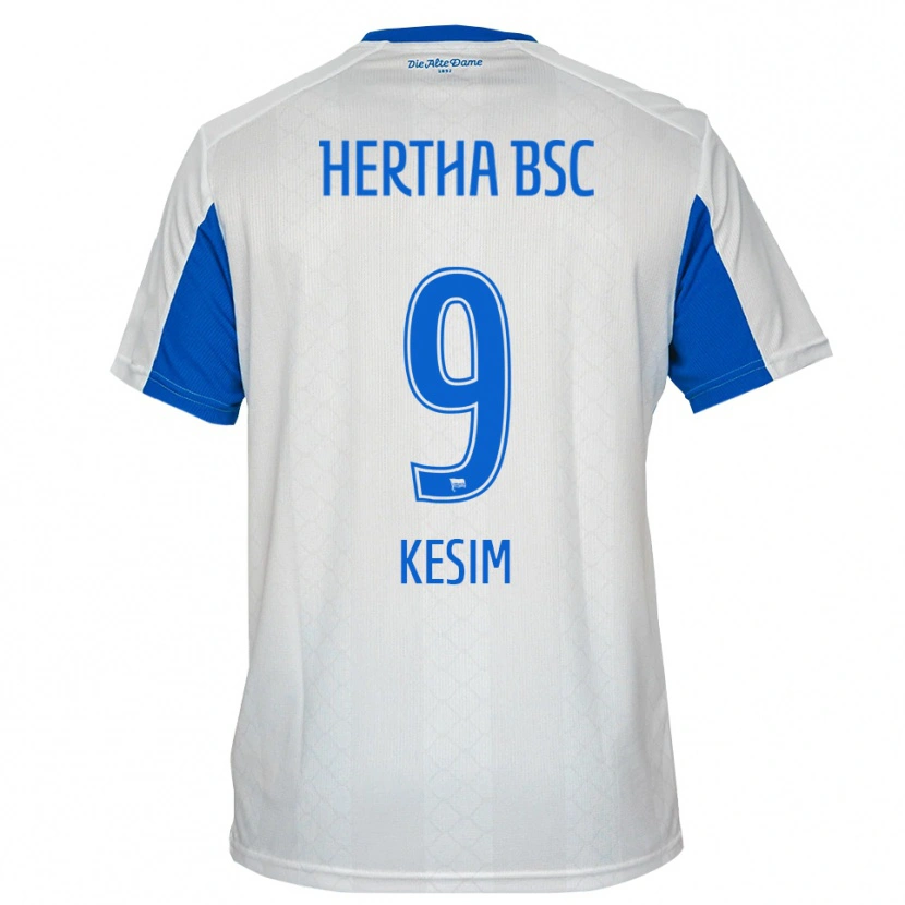 Danxen Men Timur Kesim #9 White Blue Away Jersey 2025/26 T-Shirt
