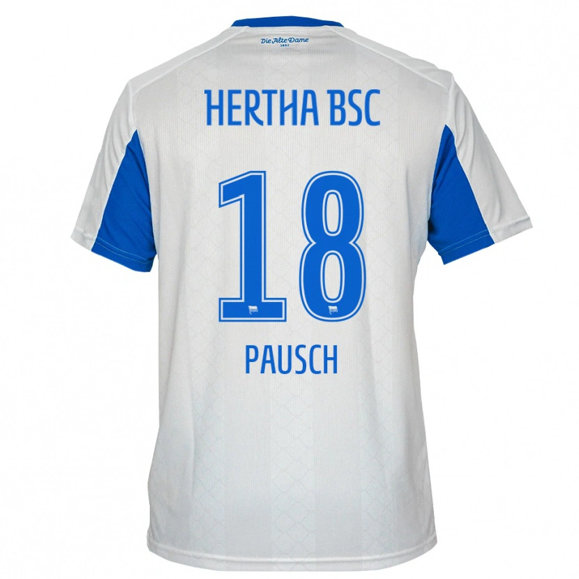 Danxen Men Luisa Pausch #18 White Blue Away Jersey 2025/26 T-Shirt
