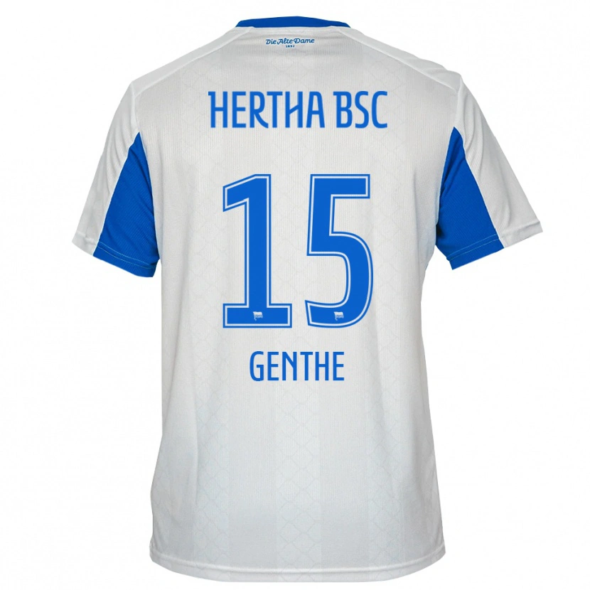 Danxen Men Lilli Genthe #15 White Blue Away Jersey 2025/26 T-Shirt