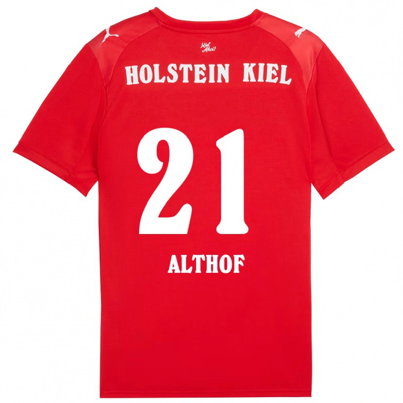 Danxen Men Lea Althof #21 Red Blue Away Jersey 2025/26 T-Shirt