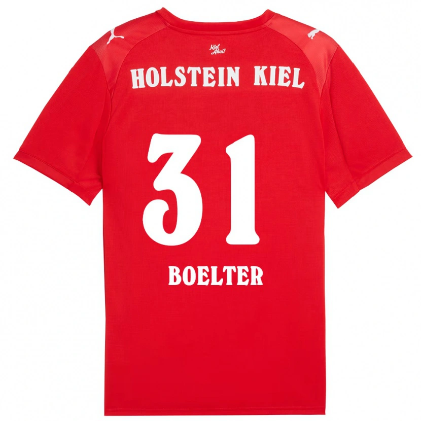 Danxen Men Felix Boelter #31 Red Blue Away Jersey 2025/26 T-Shirt