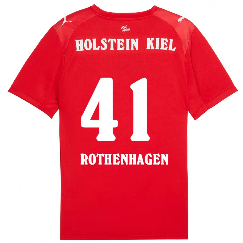 Danxen Men Lio Rothenhagen #41 Red Blue Away Jersey 2025/26 T-Shirt