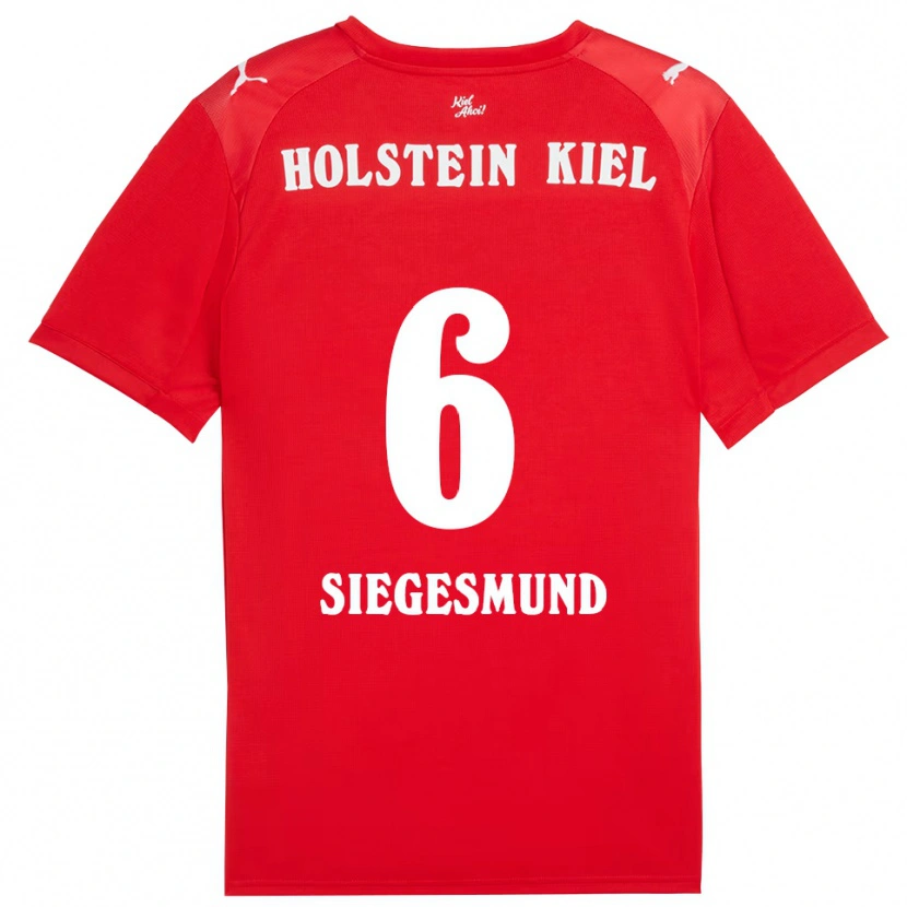 Danxen Men Katinka Siegesmund #6 Red Blue Away Jersey 2025/26 T-Shirt