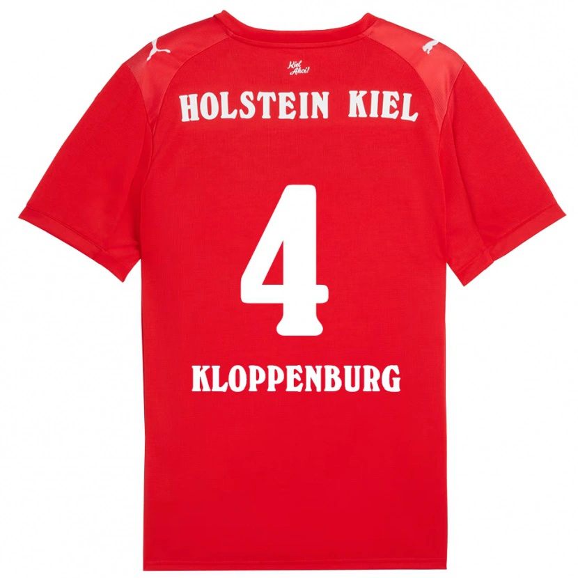 Danxen Men Len Kloppenburg #4 Red Blue Away Jersey 2025/26 T-Shirt