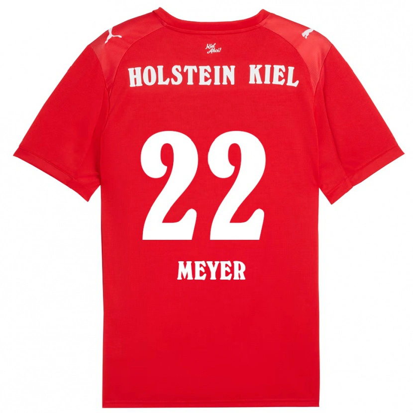 Danxen Men Mätthi Meyer #22 Red Blue Away Jersey 2025/26 T-Shirt