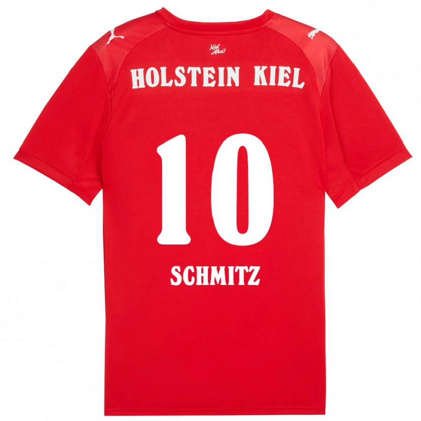 Danxen Men Maximilian Schmitz #10 Red Blue Away Jersey 2025/26 T-Shirt