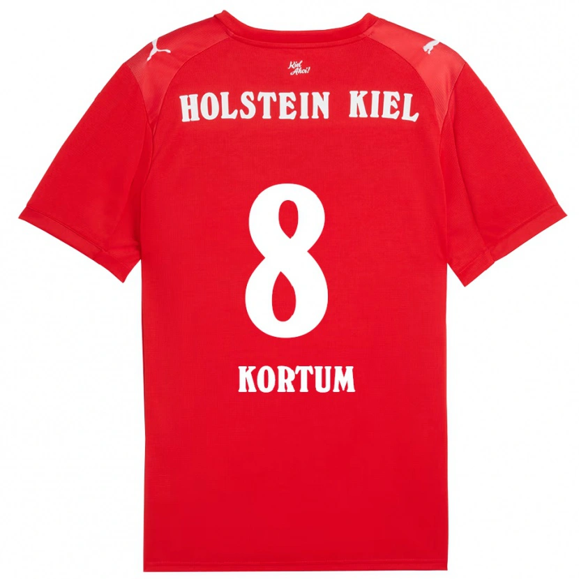Danxen Men Kevin Kortum #8 Red Blue Away Jersey 2025/26 T-Shirt