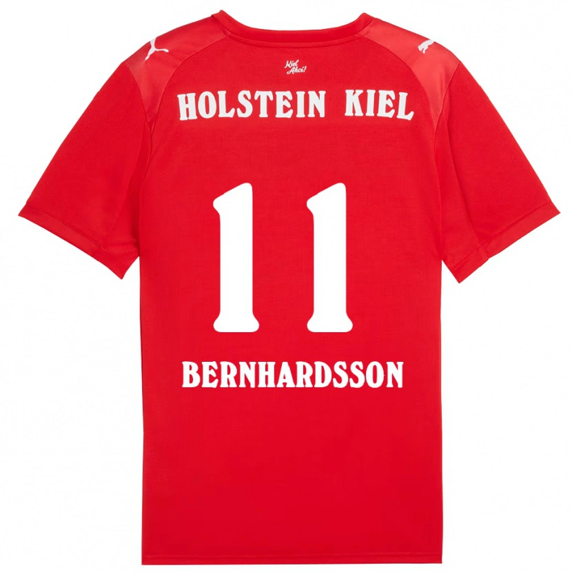 Danxen Men Alexander Bernhardsson #11 Red Blue Away Jersey 2025/26 T-Shirt