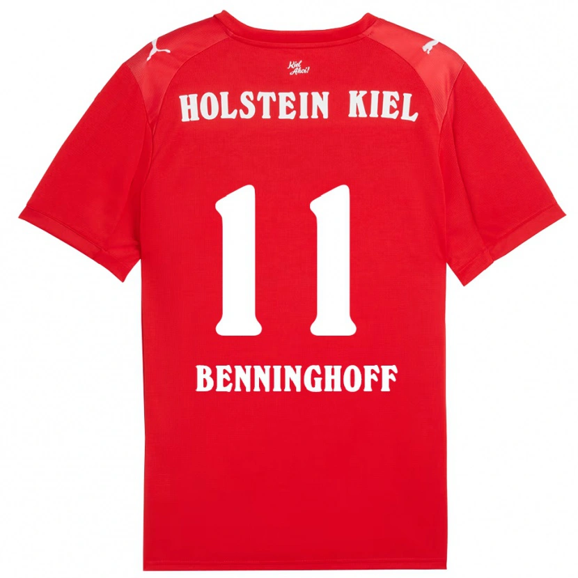 Danxen Men Finn Benninghoff #11 Red Blue Away Jersey 2025/26 T-Shirt
