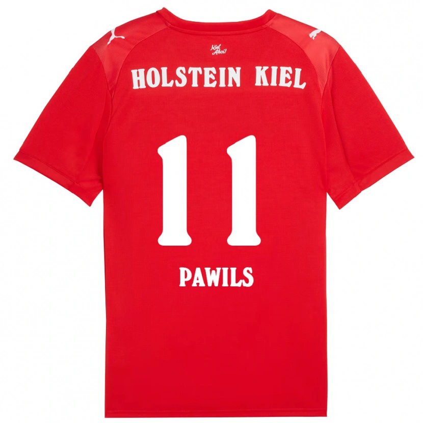 Danxen Men Jan-Luca Pawils #11 Red Blue Away Jersey 2025/26 T-Shirt