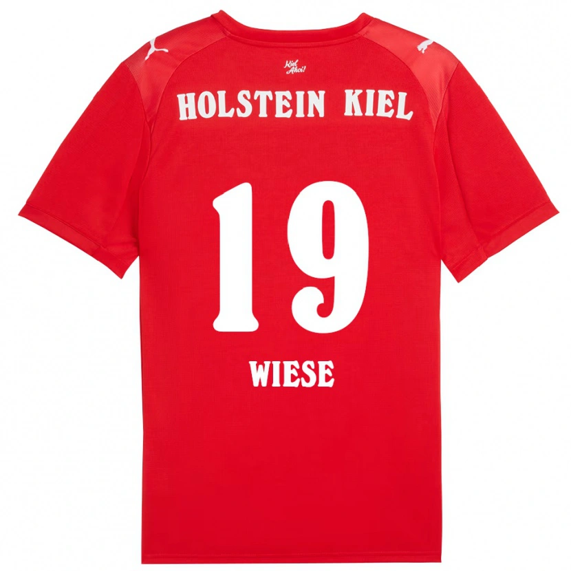 Danxen Men Till Wiese #19 Red Blue Away Jersey 2025/26 T-Shirt