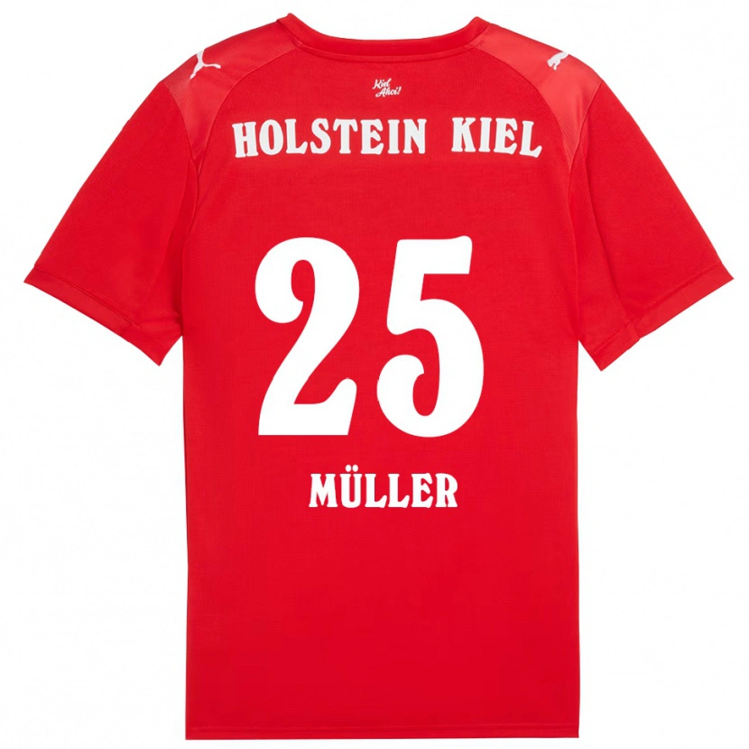Danxen Men Marcus Müller #25 Red Blue Away Jersey 2025/26 T-Shirt