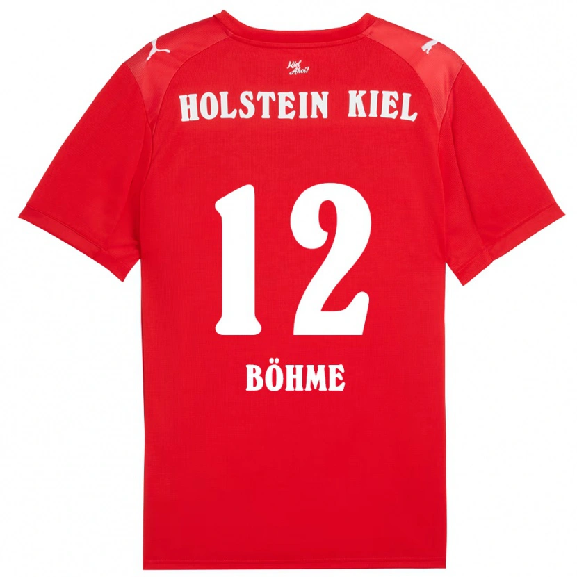 Danxen Men Greta Böhme #12 Red Blue Away Jersey 2025/26 T-Shirt