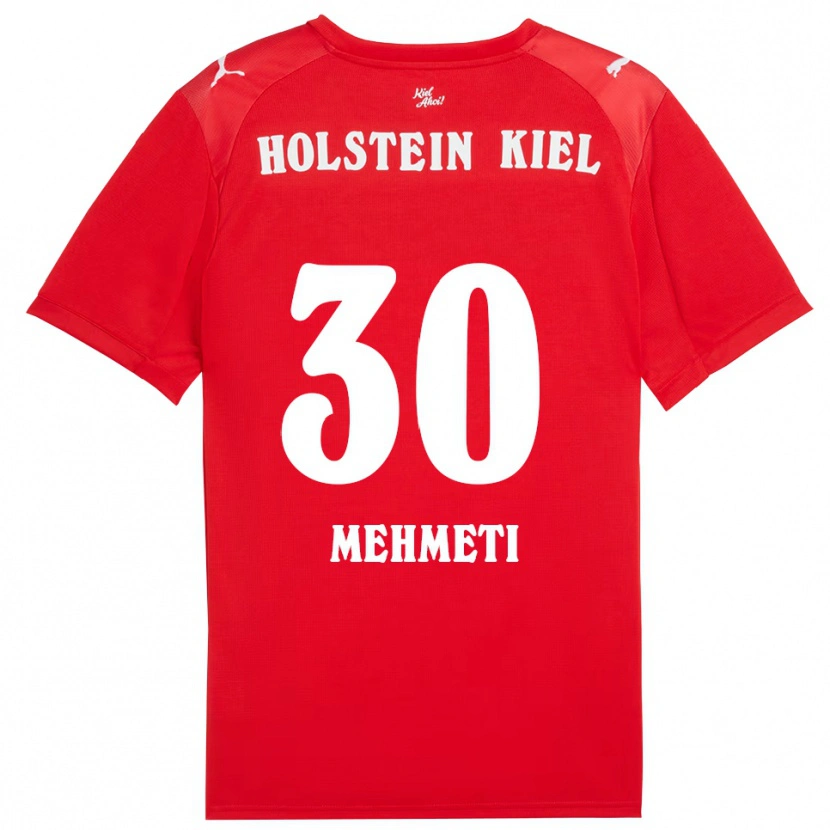 Danxen Men Valton Mehmeti #30 Red Blue Away Jersey 2025/26 T-Shirt