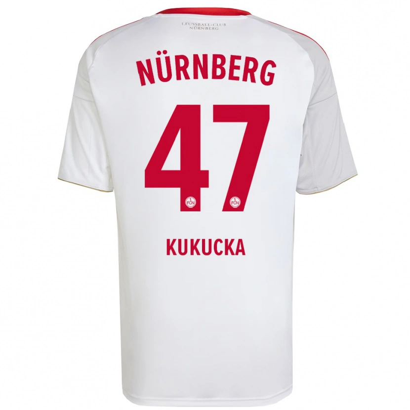 Danxen Men Michal Kukucka #47 White Red Away Jersey 2025/26 T-Shirt