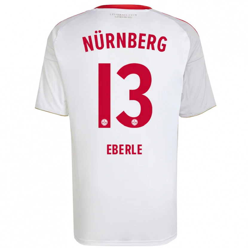 Danxen Men Leo Eberle #13 White Red Away Jersey 2025/26 T-Shirt